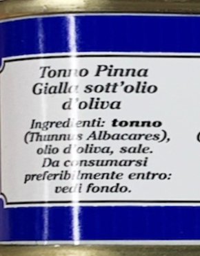 Tonno pinna gialla sott'olio (360 gr) - antiche tonnare di Sardegna