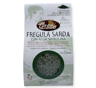 Fregola sarda con alga spirulina 
