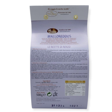 Malloreddus tradizionali Corona Oristano
