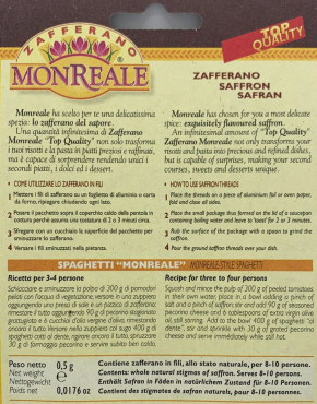 Zafferano monreale (in pistilli)