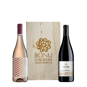 Cassetta legno 2 vini Lughes