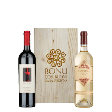 Cassetta legno 2 vini Turriga