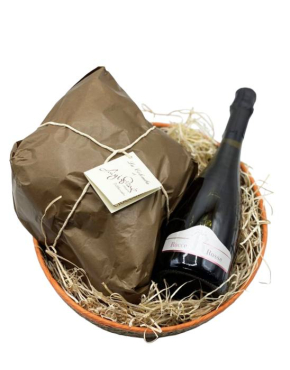 Cesto brindisi di pasqua (colomba al cioccolato)