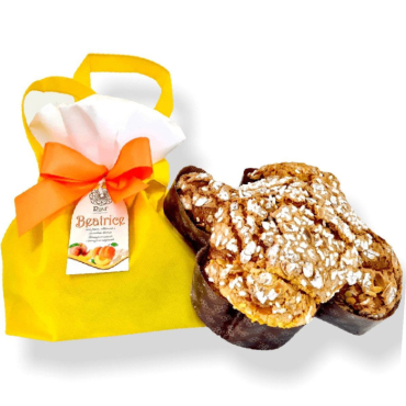 Colomba pesca, albicocca e cioccolato bianco