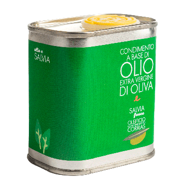 Condimento a base di olio extra vergine di oliva e salvia