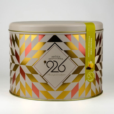 Panettone Pera e Cioccolato 926 latta
